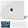 G JGOO Compatible with MacBook Air 13 inch Case 2026 20252022 M5 A3449 M4 A3240 M3 A3113 M2 A2681 Clear Glitter Plastic Hard Shell for MacBook Air 136 inch Case Keyboard CoverScreen Protector