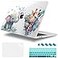 Lepeoac Case for MacBook Pro 13 inch Case M2 20222016 A2338 M1 A2251 A2289 A2159 A1989 A1708 A1706 Plastic Hard Shell Keyboard Cover Dust Plug Elephant Giraffe