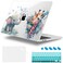 Lepeoac Case for MacBook Pro 13 inch Case M2 20222016 A2338 M1 A2251 A2289 A2159 A1989 A1708 A1706 Plastic Hard Shell Keyboard Cover Dust Plug Elephant Giraffe
