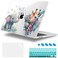 Lepeoac Case for MacBook Pro 13 inch Case M2 20222016 A2338 M1 A2251 A2289 A2159 A1989 A1708 A1706 Plastic Hard Shell Keyboard Cover Dust Plug Elephant Giraffe