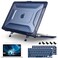 Mektron Heavy Duty Casefor MacBook Air 13 inch 2020 2019 2018 Release Model A2337 M1 A2179 A1932 Shockproof Durable Protective Hard Shell with Fold KickstandNavy Blue