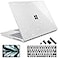 May Chen Case Compatible for 135 Microsoft Surface Laptop 543 with Metal Palm Rest Model 19511868 Plastic Hard Shell Case with Screen Protector Keyboard Cover Dust Plug Clear Glitter