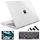 May Chen Case Compatible for 135 Microsoft Surface Laptop 543 with Metal Palm Rest Model 19511868 Plastic Hard Shell Case with Screen Protector Keyboard Cover Dust Plug Clear Glitter