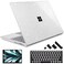 May Chen Case Compatible for 135 Microsoft Surface Laptop 543 with Metal Palm Rest Model 19511868 Plastic Hard Shell Case with Screen Protector Keyboard Cover Dust Plug Clear Glitter