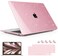 May Chen Compatible with MacBook Air 13 inch Case 2021 2020 2019 2018 Release Models M1 A2337 A2179 A1932 Plastic Hard Shell Case for Mac Air 13 inch with Retina Fits Touch ID Pink Glitter