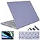 May Chen Case for 135 Microsoft Surface Laptop 345 with Alcantara Palm Rest Model 1867 1958 1950 2019 2021 2022 Plastic Hard Shell Case with Keyboard Cover Screen Protector Lavender Gray
