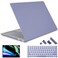 May Chen Case for 135 Microsoft Surface Laptop 345 with Alcantara Palm Rest Model 1867 1958 1950 2019 2021 2022 Plastic Hard Shell Case with Keyboard Cover Screen Protector Lavender Gray