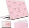 May Chen Case for MacBook Air 13136 inch M5 A3449 M4 A3240 M3 A3113 M2 A2681 2026 2025 20242022 Plastic Hard Shell with Keyboard Cover Screec Protector Chalk Pink Bow