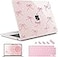 May Chen Case for MacBook Air 13136 inch M5 A3449 M4 A3240 M3 A3113 M2 A2681 2026 2025 20242022 Plastic Hard Shell with Keyboard Cover Screec Protector Sakura Pink Glitter Bow