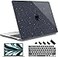 May Chen Case for MacBook Air 13136inch M5M4M3M2 20222026 Models A3449 A3240 A3113 A2681 Lightweight Closes Seamlessly Ideal for Work Hard Shell Case Crystal Black Glitter