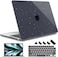 May Chen Case for MacBook Air 13136inch M5M4M3M2 20222026 Models A3449 A3240 A3113 A2681 Lightweight Closes Seamlessly Ideal for Work Hard Shell Case Crystal Black Glitter