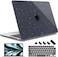 May Chen Case for MacBook Air 13136inch M5M4M3M2 20222026 Models A3449 A3240 A3113 A2681 Lightweight Closes Seamlessly Ideal for Work Hard Shell Case Crystal Black Glitter