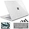 May Chen Compatible with Microsoft Surface Laptop Go 321 124 Inch Case Plastic Hard Shell with Screen Protector Keyboard Cover Clear Glitter
