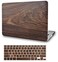 KECC Ultra Thin Case for MacBook Air 13 inch M5 2026 20252021 Release M4 M3 M2 M1 ProMax Chip Lightweight Plastic Hard Shell for MacBook Air 133 Keyboard Cover Walnut Wood