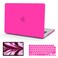 B BELK Compatible with MacBook Air 136 inch Case M5 2026 2025 2024 2023 2022 M4 M3 M2 A3449 A3240 A3113 A2681 Liquid Retina Display Plastic Hard Shell CaseKeyboard CoverScreen Protector Hot Pink