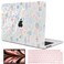 LCMOCICO Compatible with 2026 MacBook Air 13 inch Case M5 A3449 Cover Shiny Pattern Plastic Hard Shell Case Keyboard Skin for Mac Air 136 M4 A3240 M3 A3113 M2 A2681 20252022 Starry Sky Flowers