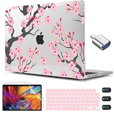 CISSOOK Compatible with MacBook Air 136 Inch Case A2681 A3113 A3240 A3449 20222026 Release Hard Shell Case with Keyboard Cover for MacBook Air 136 M2 M3 M4 M5 Cherry Blossoms