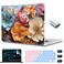 CISSOOK Compatible with MacBook Pro 14 inch Case 2026 2025 2024 2023 2022 2021 Release M5 M4 M3 M2 M1 Chip Floral Hard Shell Case Keyboard Cover Screen Protecor Silk Flowers