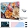CISSOOK Compatible with MacBook Pro 14 inch Case 2026 2025 2024 2023 2022 2021 Release M5 M4 M3 M2 M1 Chip Floral Hard Shell Case Keyboard Cover Screen Protecor Silk Flowers