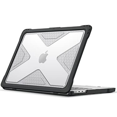 Fintie Case for MacBook Pro 14 Inch A3426 A3427 A3434 A3401 A3185 A3112 A2992 A2918 A2779 A2442 with M5 M4 M3 M2 M1 Chip 20212026 Heavy Duty Rugged Hard Shell Cover Crystal Clear
