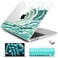 Batianda Case for New MacBook Air 136 inch with M5 M4 M3 M2 Chip 2026 2025 2024 2022 Release Model A3449A3240A3113 Ultra Slim 12mm Glossy Hard Shell Keyboard Cover Screen Protector Waves