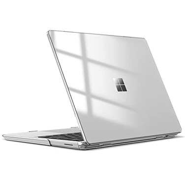 Fintie Case for 124 Inch Microsoft Surface Laptop Go 321 202320222020 Model 2013 1943 Protective Snap On Hard Shell Cover Crystal Clear