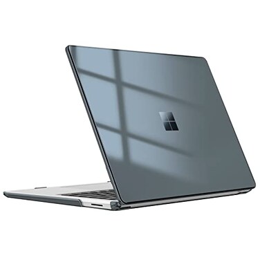 Fintie Case for 135 Inch Microsoft Surface Laptop 543 with Metal Keyboard Model 19511868 Protective Slim Snap On Hard Shell Cover Crystal Black