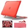 Batianda Heavy Duty Case for MacBook Air 15 inch 2026 M5 2025 M4 2024 2023 Release Model A3448A3241A3114A2941 Ergonomic Foldable Kickstand Holds 22lbs Matte Translucent Shockproof Cover Red