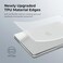 BlueSwan AntiCracking Hard Shell Case Compatible with MacBook Pro 14inch M5 2026 20252021 Release M4 M3 M2 M1 ProMax Chip AntiFingerprint Soft TPU Bumper Frosted White