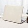 Seorsok Compatible with MacBook Air 13 Inch Case 20222018 Release A1932 A2179 M1 A2337 Touch IDElegant Leather Plastic Hard Shell CaseTransparent Keyboard CoverBeige Tartan PVCNo Logo Cutout