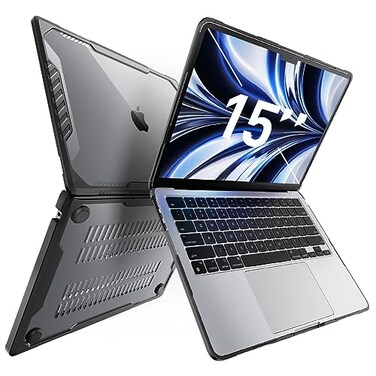 SUPCASE for MacBook Air 15 Inch Case 2026202520242023 Unicorn Beetle M5M4M3M2 A3448 A3241 A3114 A2941 Heavy Duty Shockproof Hard Shell Protective Cover for MacBook Air 15 Black