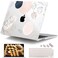 DONGKE Compatible with M5 MacBook Air 15 inch Case 2026 20252023 A3448 A3241 A3114 A2941 M4 M3 M2 Liquid Retina Display Touch ID Protective Hard Shell Cover Keyboard Skin Abstract Flowers