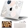 DONGKE Compatible with M5 MacBook Air 15 inch Case 2026 20252023 A3448 A3241 A3114 A2941 M4 M3 M2 Liquid Retina Display Touch ID Protective Hard Shell Cover Keyboard Skin Abstract Flowers