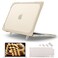 Batianda Heavy Duty Case for MacBook Air 15 inch 2026 M5 2025 M4 2024 2023 Release Model A3448A3241A3114A2941 Ergonomic Foldable Kickstand Holds 22lbs Matte Translucent Shockproof Cover Khaki