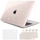 DONGKE for MacBook Air 13 inch Case 20212018 Release A2337 M1 A2179 A1932 Bling Plastic Hard Shell Case Keyboard Cover Only Compatible with MacBook Air 13 inch Retina Fits Touch ID Starlight