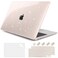 DONGKE for MacBook Air 13 inch Case 20212018 Release A2337 M1 A2179 A1932 Bling Plastic Hard Shell Case Keyboard Cover Only Compatible with MacBook Air 13 inch Retina Fits Touch ID Starlight