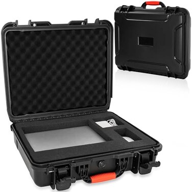 WELIDAY Waterproof IP67 Laptop Hard Case for 173 inch Gaming Laptops Accessories Heavy Duty Laptop Storage Case with Pull Pluck Foam Layer Black