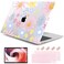 DONGKE Compatible with MacBook Air 13 inch Case 2021 2020 2019 2018 Release A2337 M1 A2179 A1932 with Retina Display Touch ID Plastic Hard Shell Keyboard Cover Florals
