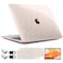 TWOLSKOO for MacBook Air 133 inch Case 20212018 M1 A2337 A2179 A1932 with Retina Display Plastic Hard Shell Case with Keyboard Cover Type C Adapter 2 Pack Camera Cover Starlight