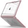 IBENZER Hexpact Compatible with MacBook Air 13 Inch Case 2022 2021 2020 M1 A2337 A2179 A1932 Heavy Duty Protective Case with Screen Lock for Mac Air 13 with Touch ID Pinkish AT13PKSH