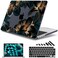 May Chen for 2026 MacBook Pro 14inch M5 M4 M3 M2 M1 ProMax Chip Release 2026 20252021 Model A3427 A3426 A3434 A3112 A3401 A3185 Plastic Hard Shell with Keyboard Cover Golden Lilies Flowers