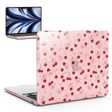 IBENZER MacBook Air 13 inch Case 2026 2025 2024 2023 2022 M4 A3240 M3 A3113 M2 A2681Hard Shell Case for Mac Air 136 Cherry AT13KKCHRY