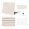 MOSISO Compatible with MacBook Pro 14 inch Case M5 2026 M4 M3 M2 M1 20252021 A3427 A3426 A3434 A3112 A3185 A3401 A2918 A2992 A2779 A2442 5 in 1 Kit Plastic Hard Shell Puffy Sleeve Bag Sand