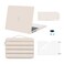 MOSISO Compatible with MacBook Pro 14 inch Case M5 2026 M4 M3 M2 M1 20252021 A3427 A3426 A3434 A3112 A3185 A3401 A2918 A2992 A2779 A2442 5 in 1 Kit Plastic Hard Shell Puffy Sleeve Bag Sand