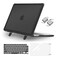 MOSISO Matte Case Compatible with MacBook Air 15 inch M5 2026 M4 2025 M3 M2 2024 2023 A3448 A3241 A3114 A2941ShockResistant Hard Case with Fold KickstandKeyboard CoverScreenFilmType C Black