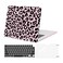 MOSISO Compatible with MacBook Air 15 inch M5 2026 M4 2025 M3 M2 2024 2023 A3448 A3241 A3114 A2941 with Touch ID Protective Leopard Grain Hard ShellKeyboard CoverScreen Protector Pink