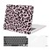 MOSISO Compatible with MacBook Air 15 inch M5 2026 M4 2025 M3 M2 2024 2023 A3448 A3241 A3114 A2941 with Touch ID Protective Leopard Grain Hard ShellKeyboard CoverScreen Protector Pink