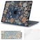 iCasso for MacBook Air 13 inch Case M5 2026 20252022 M4 M3 M2 Model A3449 A3240 A3113 A2681Ultra Thin Armor100 Match Midnight Air 136 Flower Crystal Clear Hard Shell Cover Midnight