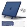 MOSISO ShockAbsorbing Cover Compatible with MacBook Air 13 inch Case 20262022 M5 A3449 M4 A3240 M3 A3113 M2 A2681 4 in 1 Kit AntiCrack Hard Shell with Kickstand for MacBook Air 136 Navy Blue