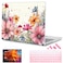 Mektron 2023 Microsoft Surface Laptop GO 3 Case 124 Compatible with Go 21 Laptop Cover 20222020 Releases Model 19432013 Plastic Hard Shell Case with Screen Protector Colorful Floral